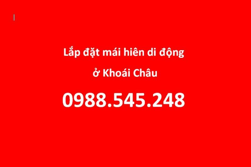 lắp đặt mái hiên di động ở khoái châu hưng yên