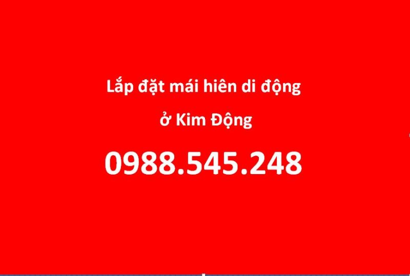 lắp đặt mái hiên di động ở kim động hưng yên